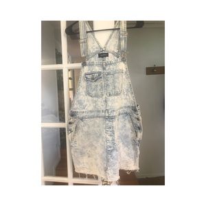 Vintage Xhilaration Overall Jean Dress from UO